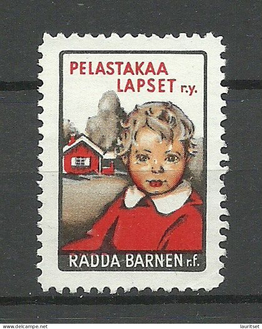FINLAND FINNLAND Propaganda Vignette Poster Stamp Kinderhilfe Child Charity Welfare Charite (*) - Erinnophilie