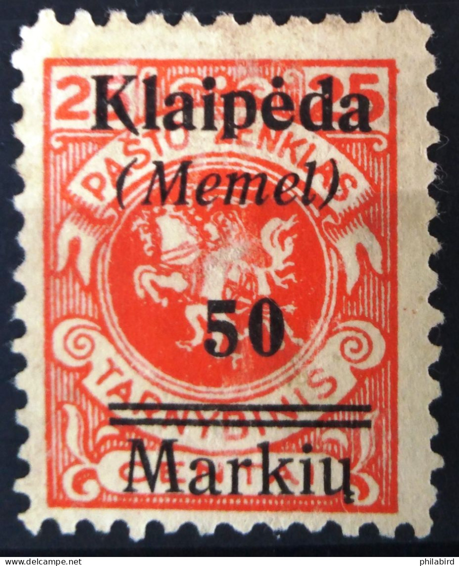 ALLEMAGNE - MEMEL                    N° 97                       OBLITERE - Memel (Klaïpeda) 1923