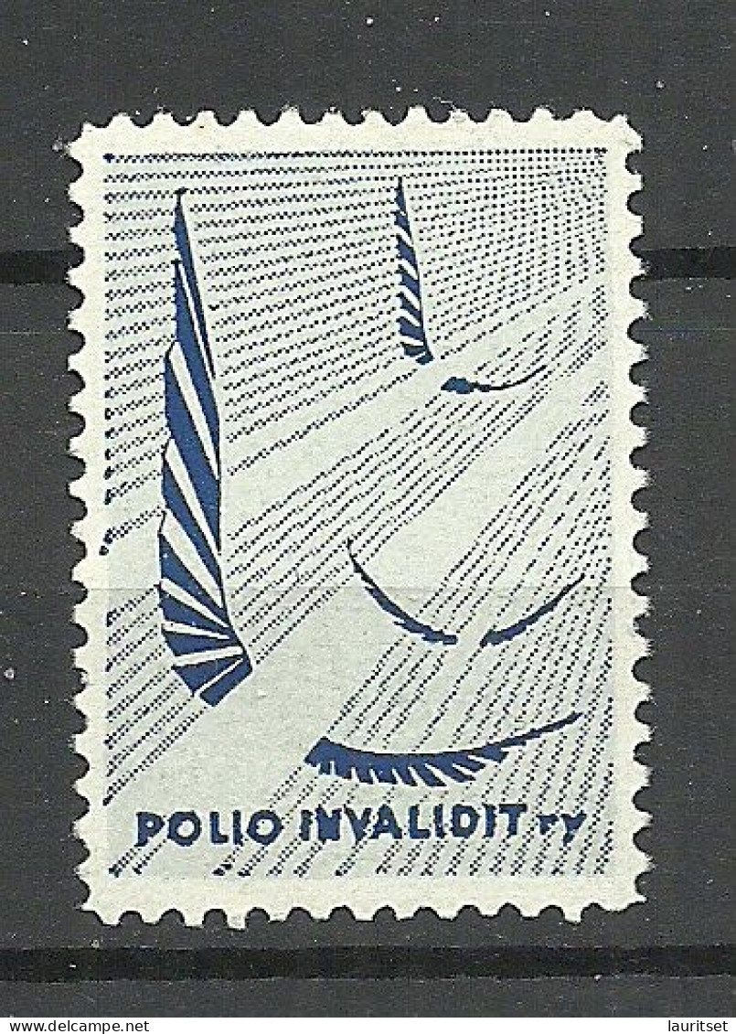 FINLAND FINNLAND Military WWII Vignette Poster Stamp For War Invalids Charity * - Erinnophilie