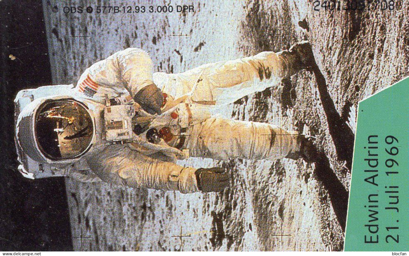 Aldrin Auf Dem Mond TK O 577 B/1993 ** 35€ 3.000 Expl. USA Raumflug Zum Mond Mit Apollo 11 TC NASA Phonecard Of Germany - Espacio