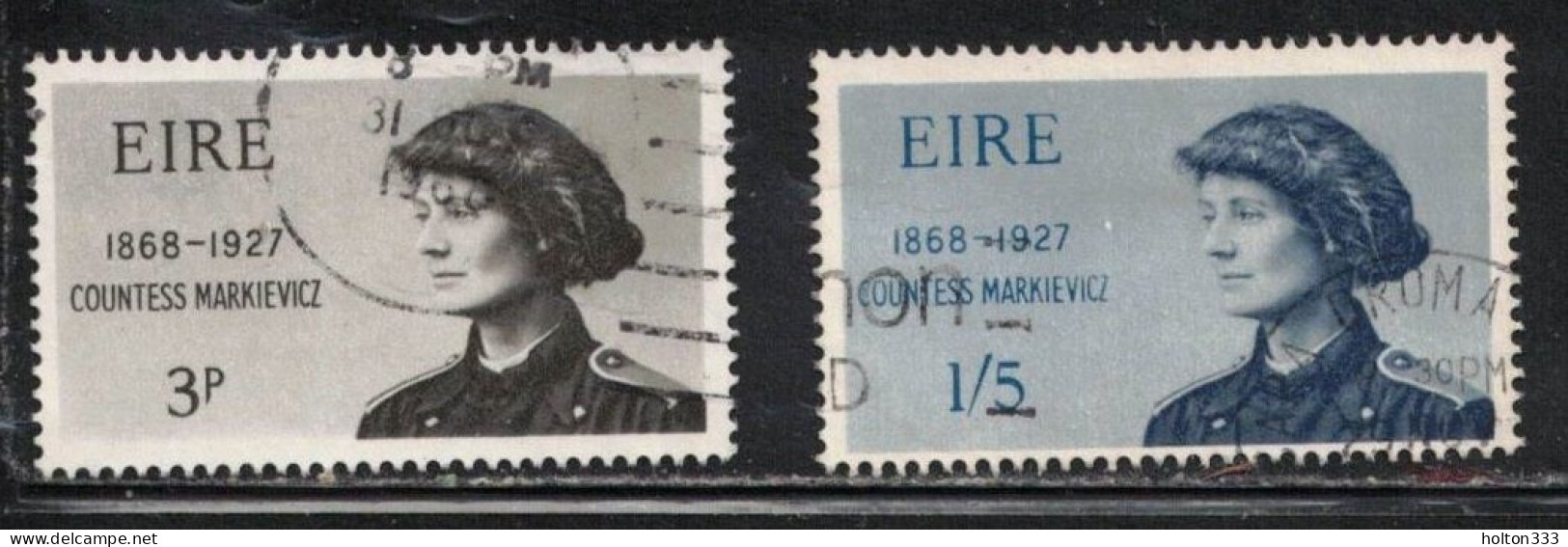 IRELAND Scott # 246-7 Used - Countess Markievicz B - Usati