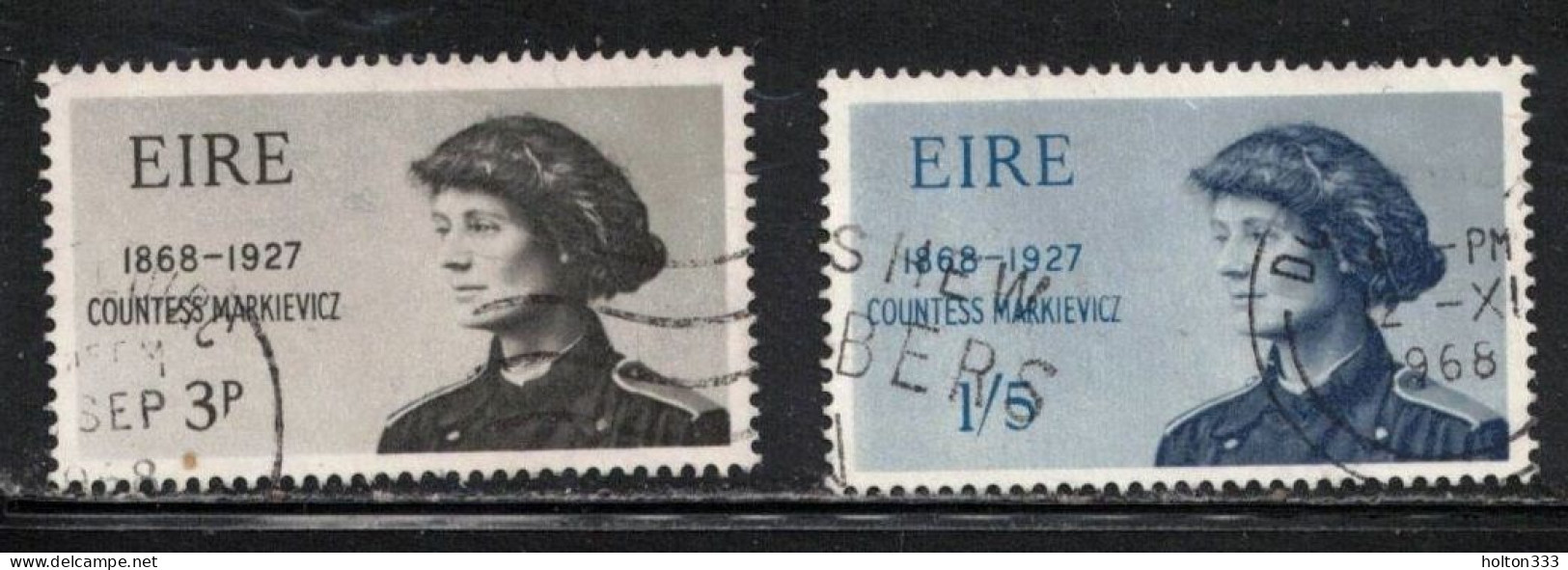 IRELAND Scott # 246-7 Used - Countess Markievicz C - Usados