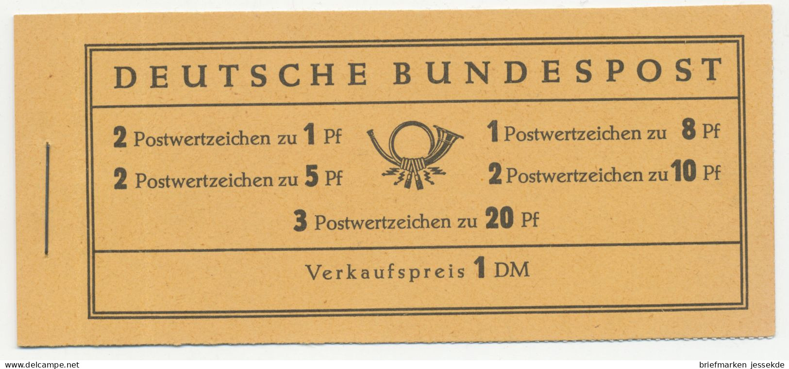 Bund BRD MH 4 Y II ** Postfrisch RLV II Heuss - 1951-1970