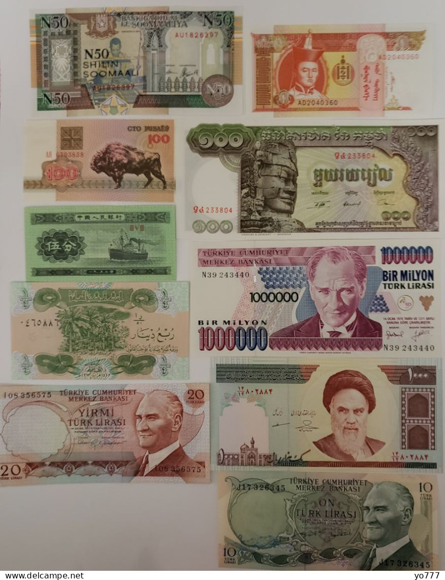 PM WORLD PAPER MONEY SET LOT-23 UNC - Collections & Lots