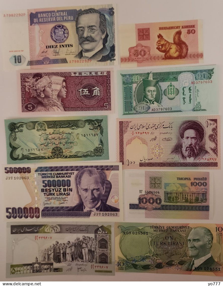 PM WORLD PAPER MONEY SET LOT-25 UNC - Verzamelingen & Kavels