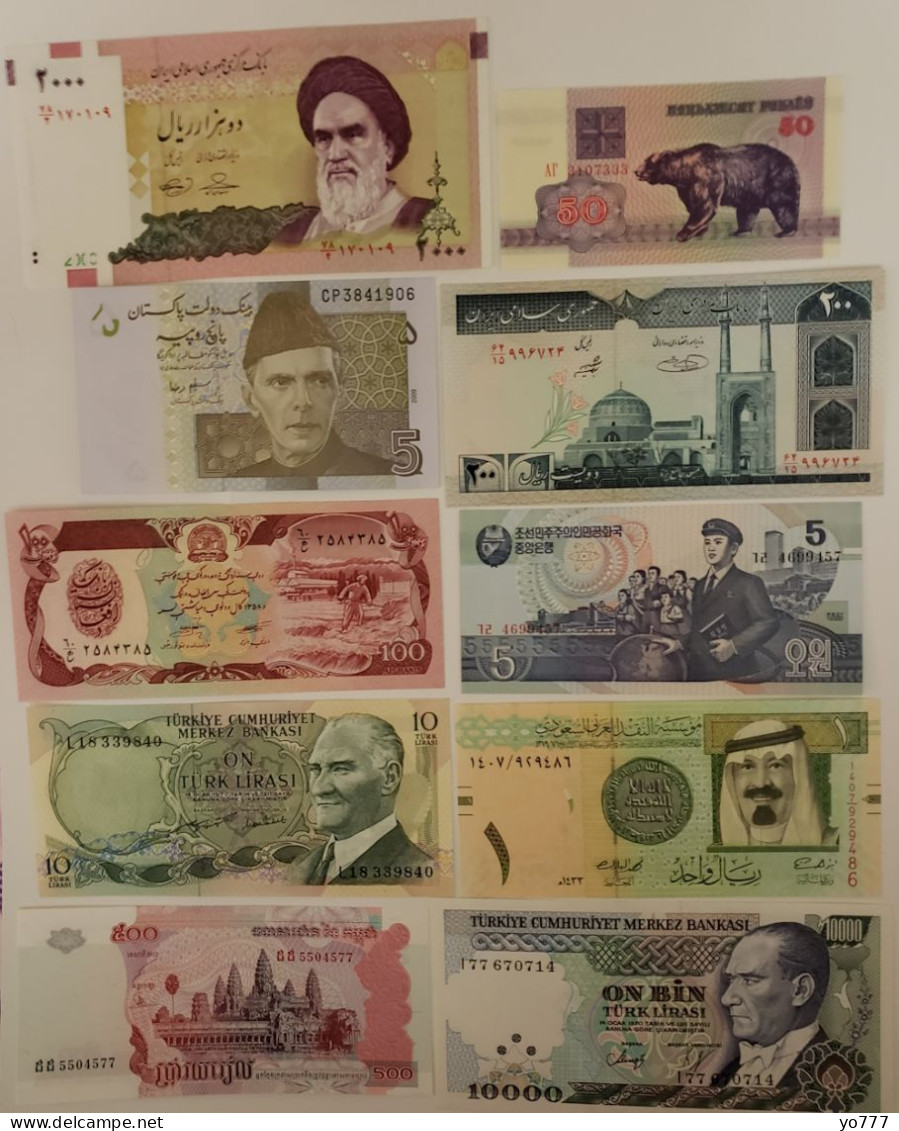 PM WORLD PAPER MONEY SET LOT-26 UNC - Collections & Lots