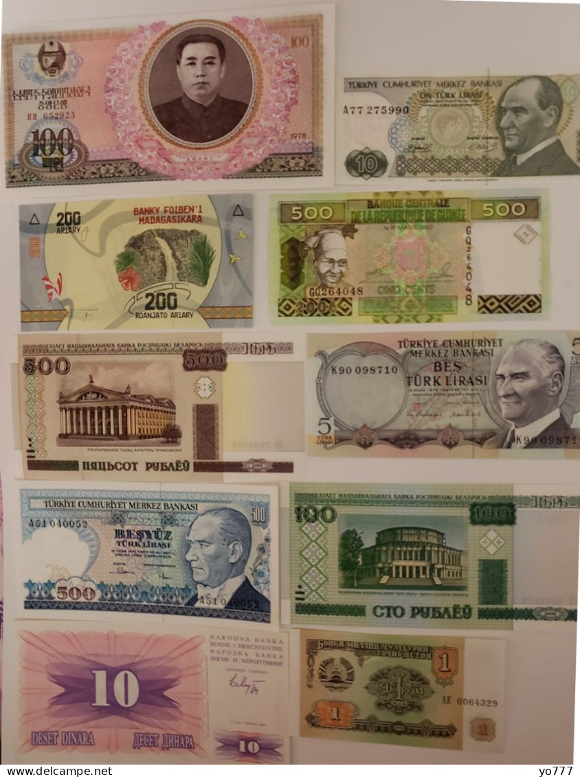 PM WORLD PAPER MONEY SET LOT-28 UNC - Colecciones Y Lotes