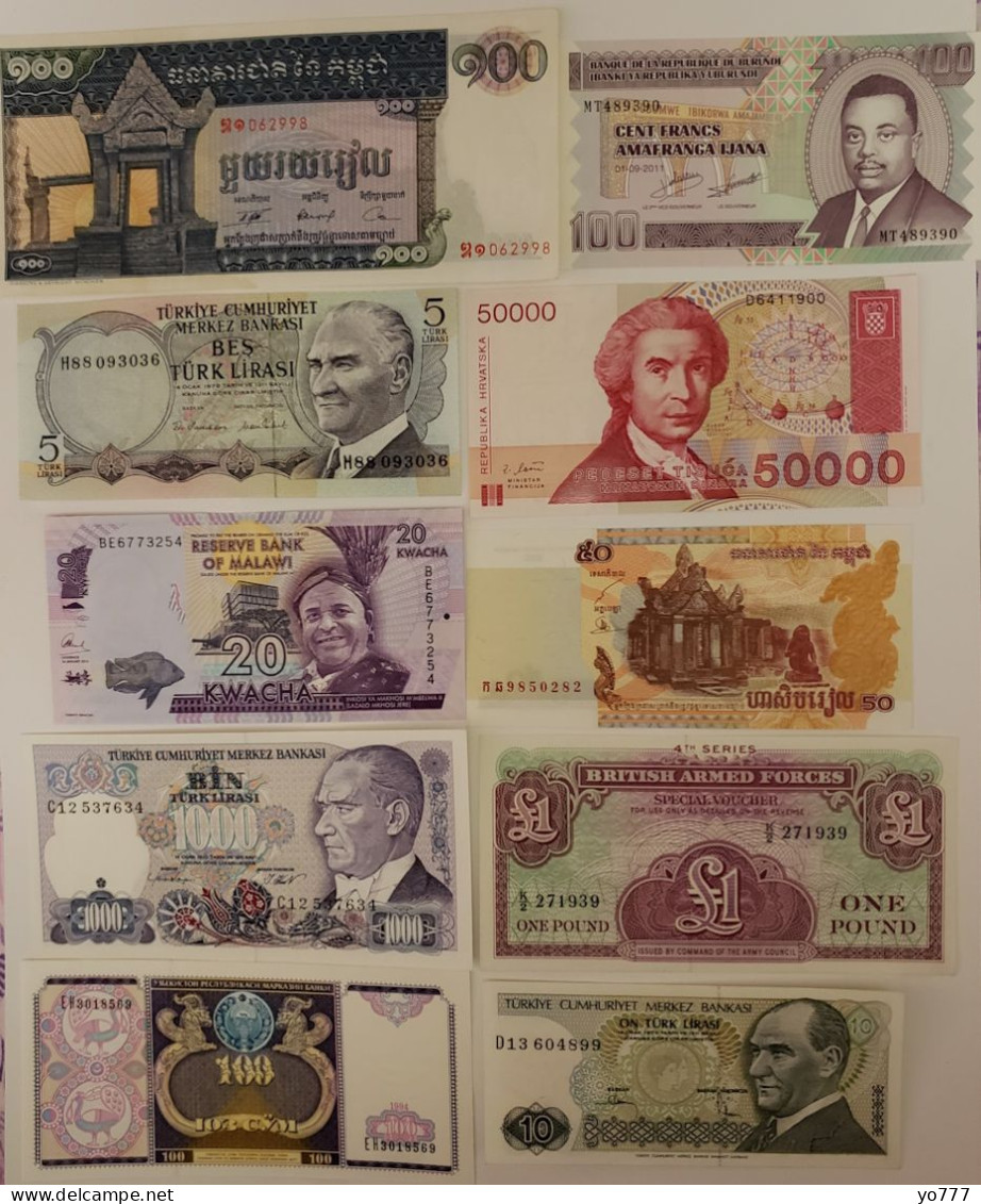 PM WORLD PAPER MONEY SET LOT-29 UNC - Verzamelingen & Kavels