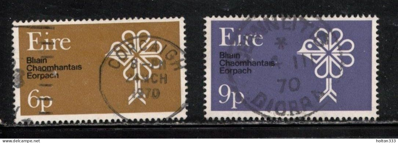 IRELAND Scott # 277-8 Used - Nature Conservation Year - Usati