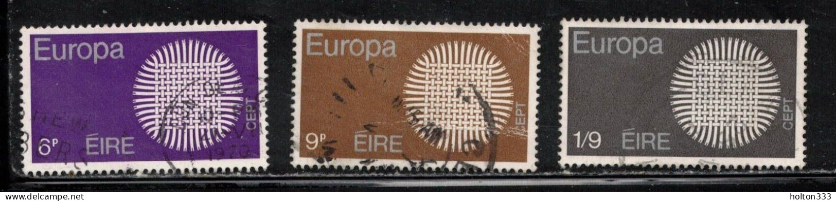 IRELAND Scott # 279-81 Used - 1970 Europa Issue - Usados