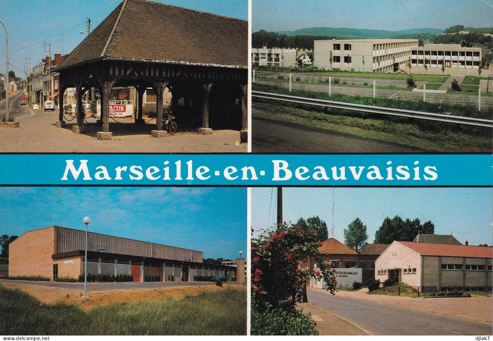 60 Marseille En Beauvaisis L'Ancienne Mairie Le C.E.S La Salle De Sports Place Warnault - Marseille-en-Beauvaisis