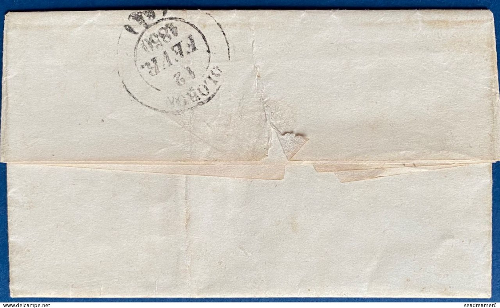 Lettre Fevr 1850 D'Arnita Boite Rurale " S " Rouge + T15 De St Jean Pied De Port Pour OLORON T14 En Arrivée + Taxe 2 TTB - ...-1853 Préphilatélie