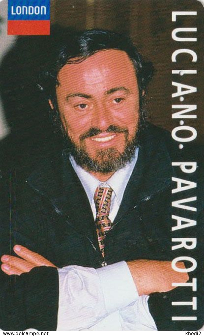 Télécarte JAPON / 110-011 - MUSIQUE - TENOR LUCIANO PAVAROTTI / ITALY - MUSIC JAPAN Phonecard London 1 - MUSIK TK - Musique