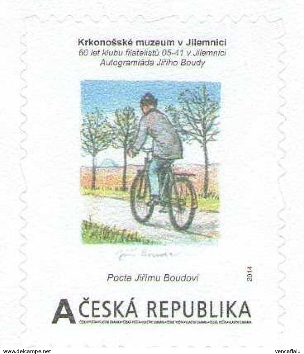 Czech Republic 2014 - Self-adhesive Personalised Stamp From MS, MNH - Vélo