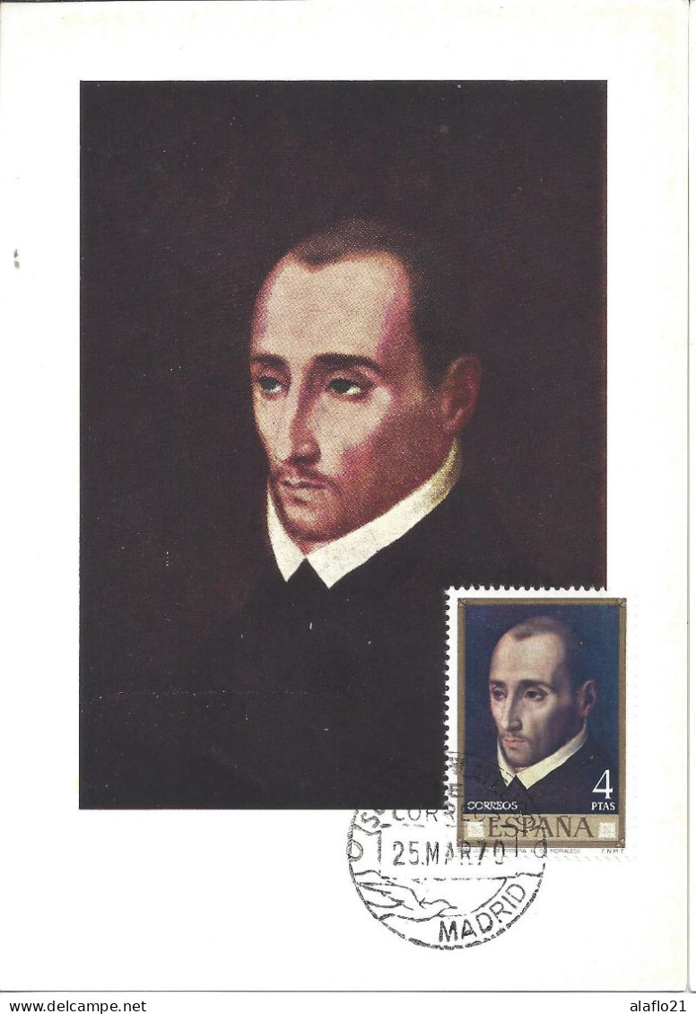 ESPAGNE - CARTE MAXIMUM - Yvert N° 1618 - ST-JEAN De RIBERA - OEUVRE De L. De MORALES - Tarjetas Máxima