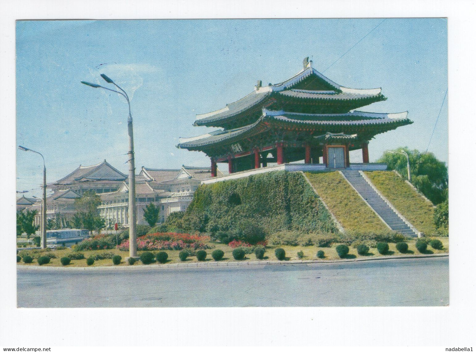 1982. KOREA NORTH,PYON YANG TO YUGOSLAVIA,SERBIA,BELGRADE,POSTCARD,USED - Corea Del Norte