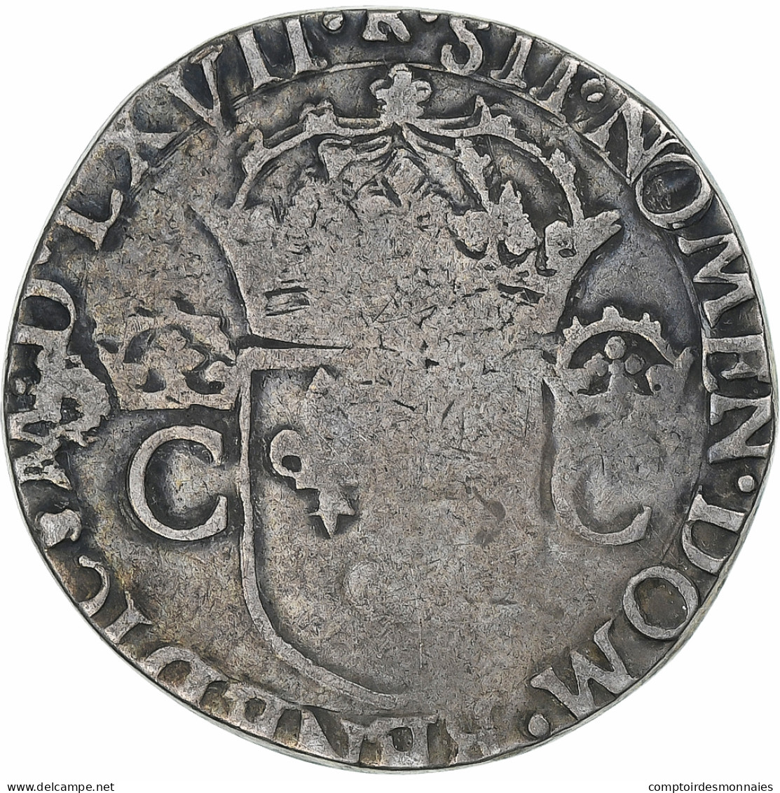 France, Charles IX, Teston, 1567, Toulouse, 2nd Type, TB+, Argent, Gadoury:429 - 1560-1574 Carlos IX