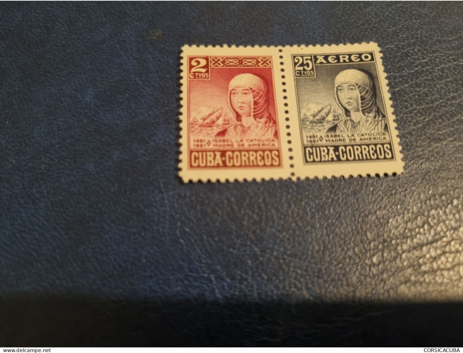 CUBA  NEUF 1952   ISABEL  LA  CATOLICA   //  PARFAIT  ETAT  //  1er CHOIX  // Sellos De La Hojita // Timbres Du Feuillet - Unused Stamps