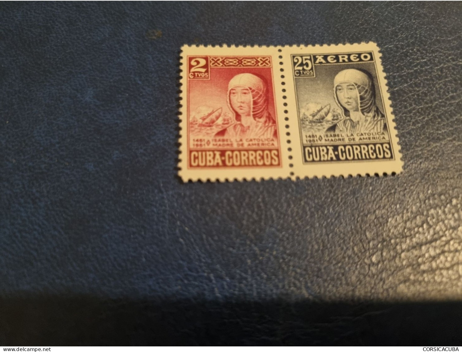 CUBA  NEUF 1952   ISABEL  LA  CATOLICA   //  PARFAIT  ETAT  //  1er CHOIX  // Sellos De La Hojita // Timbres Du Feuillet - Ungebraucht