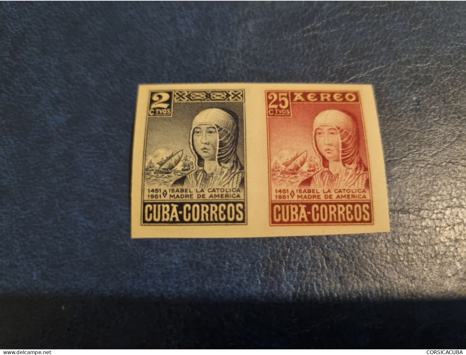 CUBA  NEUF 1952   ISABEL  LA  CATOLICA   //  PARFAIT  ETAT  //  1er CHOIX  // Sellos De La Hojita // Timbres Du Feuillet - Ungebraucht