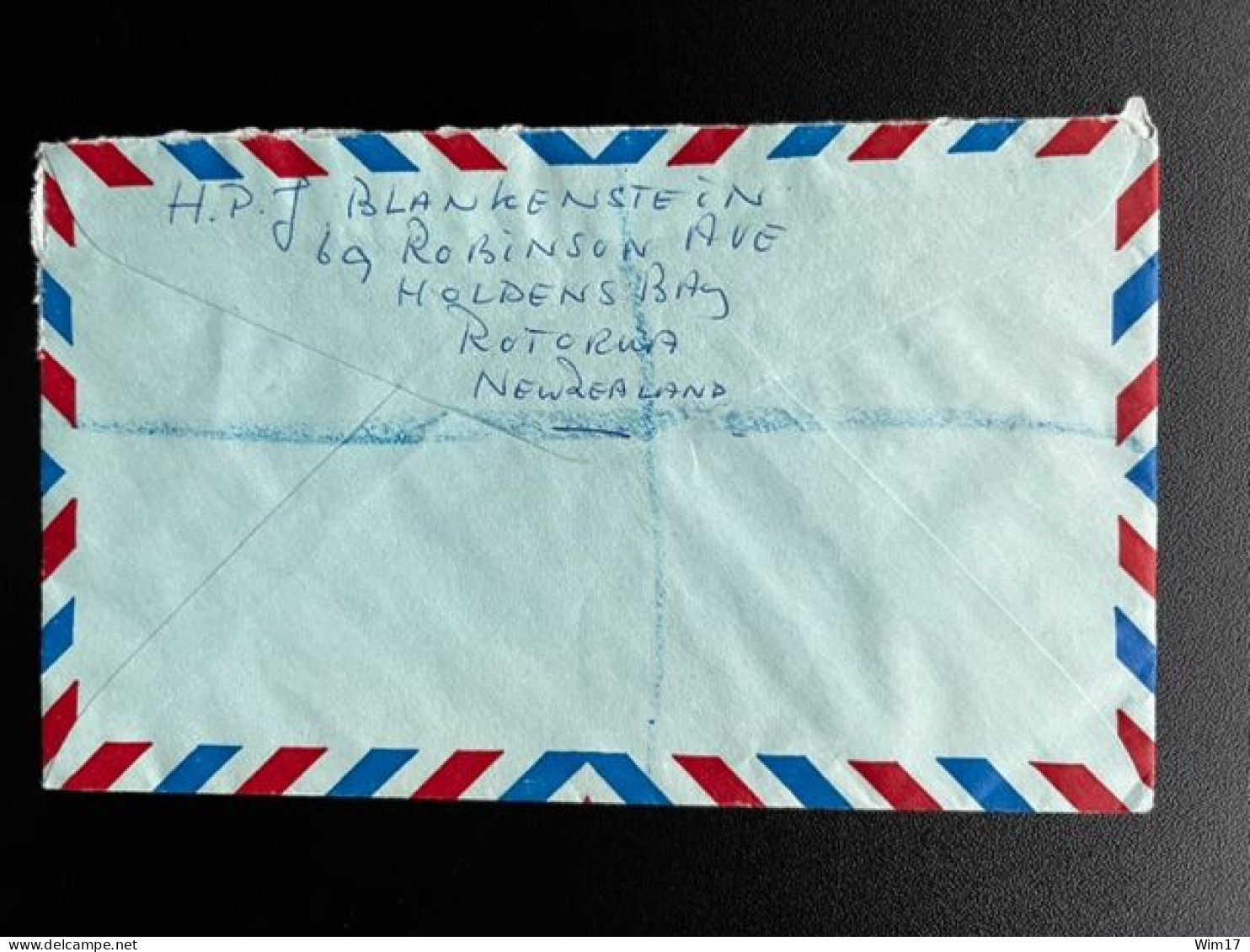 NEW ZEALAND 1968? REGISTERED AIR MAIL LETTER ROTORUA TO 'S GRAVENHAGE NIEUW ZEELAND - Storia Postale