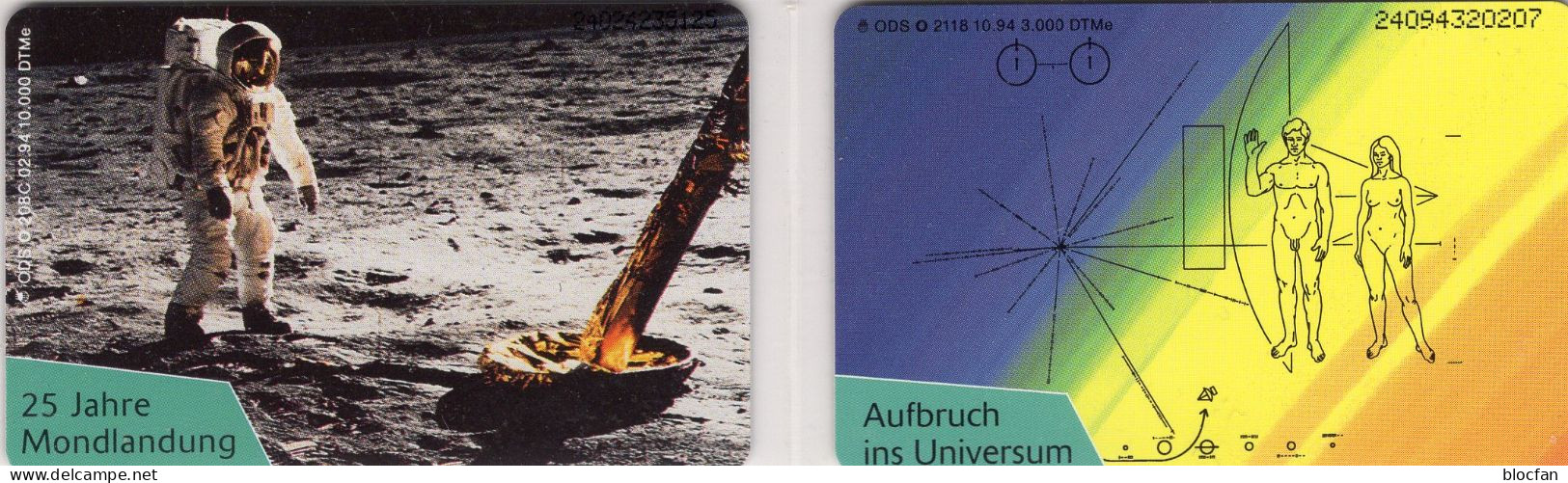 Universum TK O 208C+2118/1994 ** 60€ 3.000Expl.Raumflug Apollo Erste Schritte Auf Dem Mond TC Moon Phonecards Of Germany - Collections