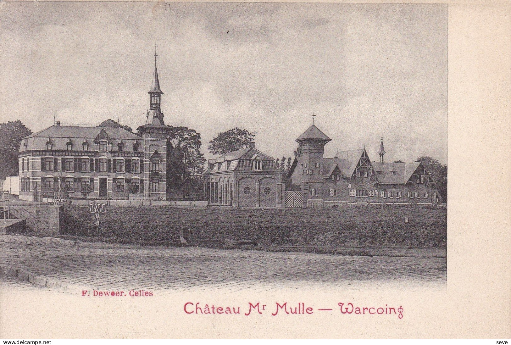 WARCOING Château De Mr Mulle  Carte Postée En 1903 - Pecq