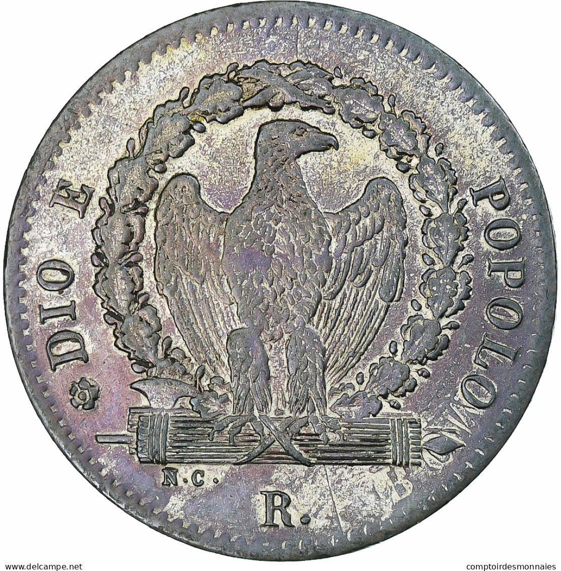 Italie, ROMAN REPUBLIC, 8 Baiocchi, 1849, Rome, SUP, Billon, KM:25 - Otros & Sin Clasificación