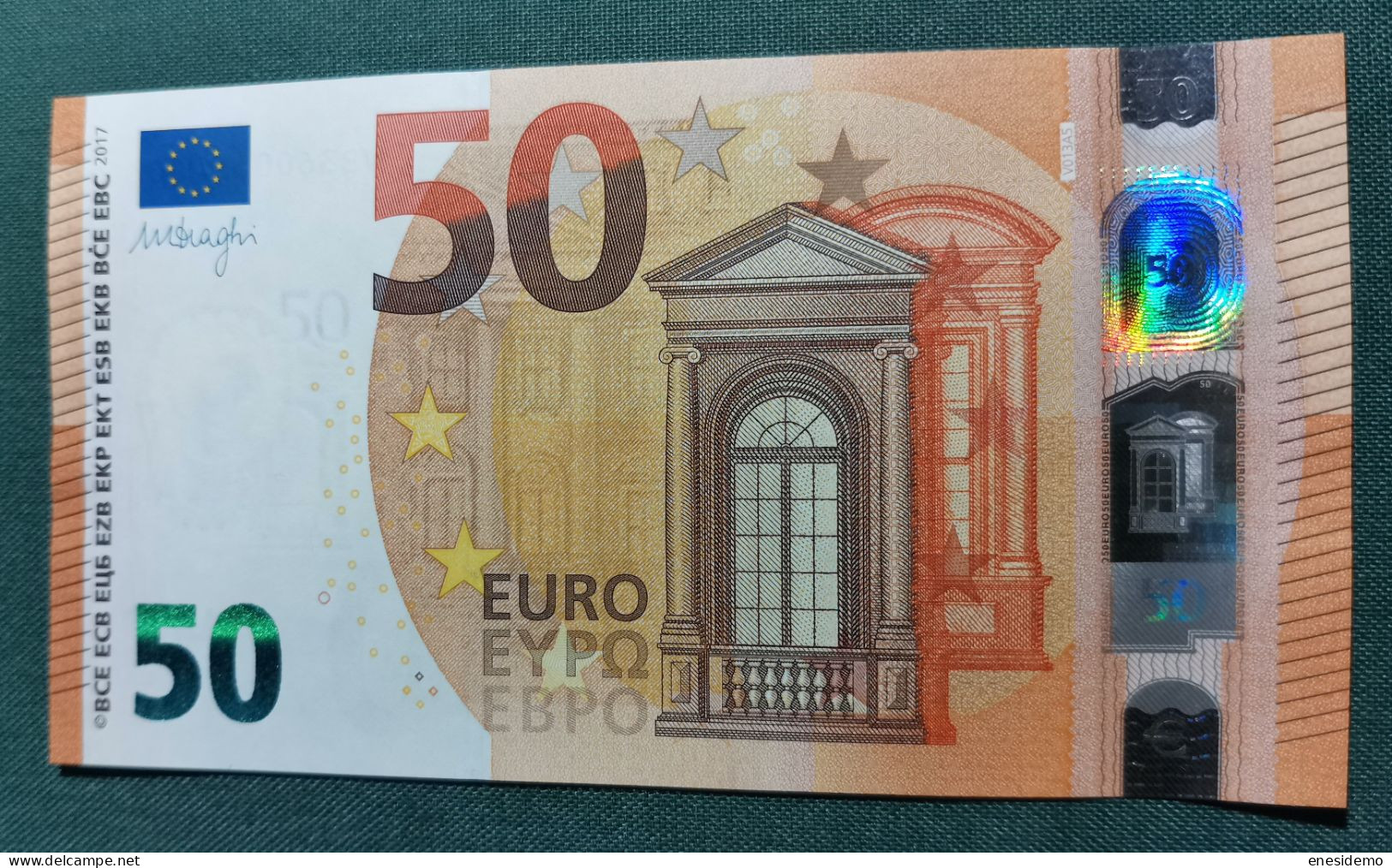 50 EURO SPAIN 2017 DRAGHI V013A5 VB SC FDS UNCIRCULATED PERFECT - 50 Euro