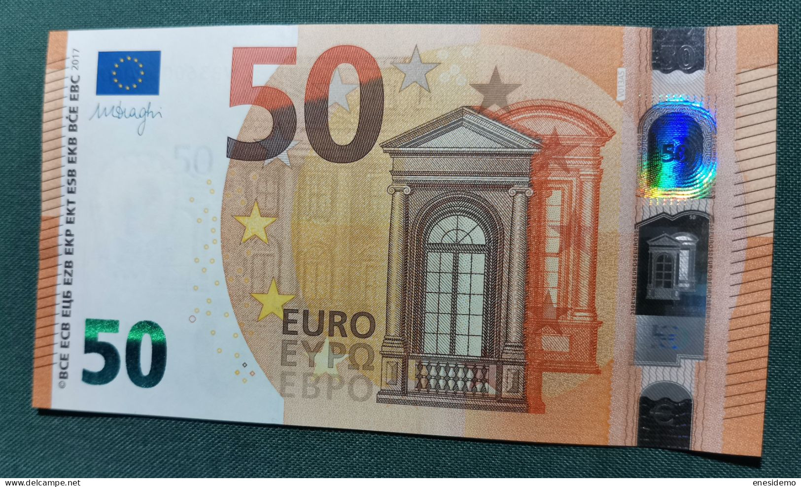 50 EURO SPAIN 2017 DRAGHI V013A5 VB SC FDS UNCIRCULATED PERFECT - 50 Euro