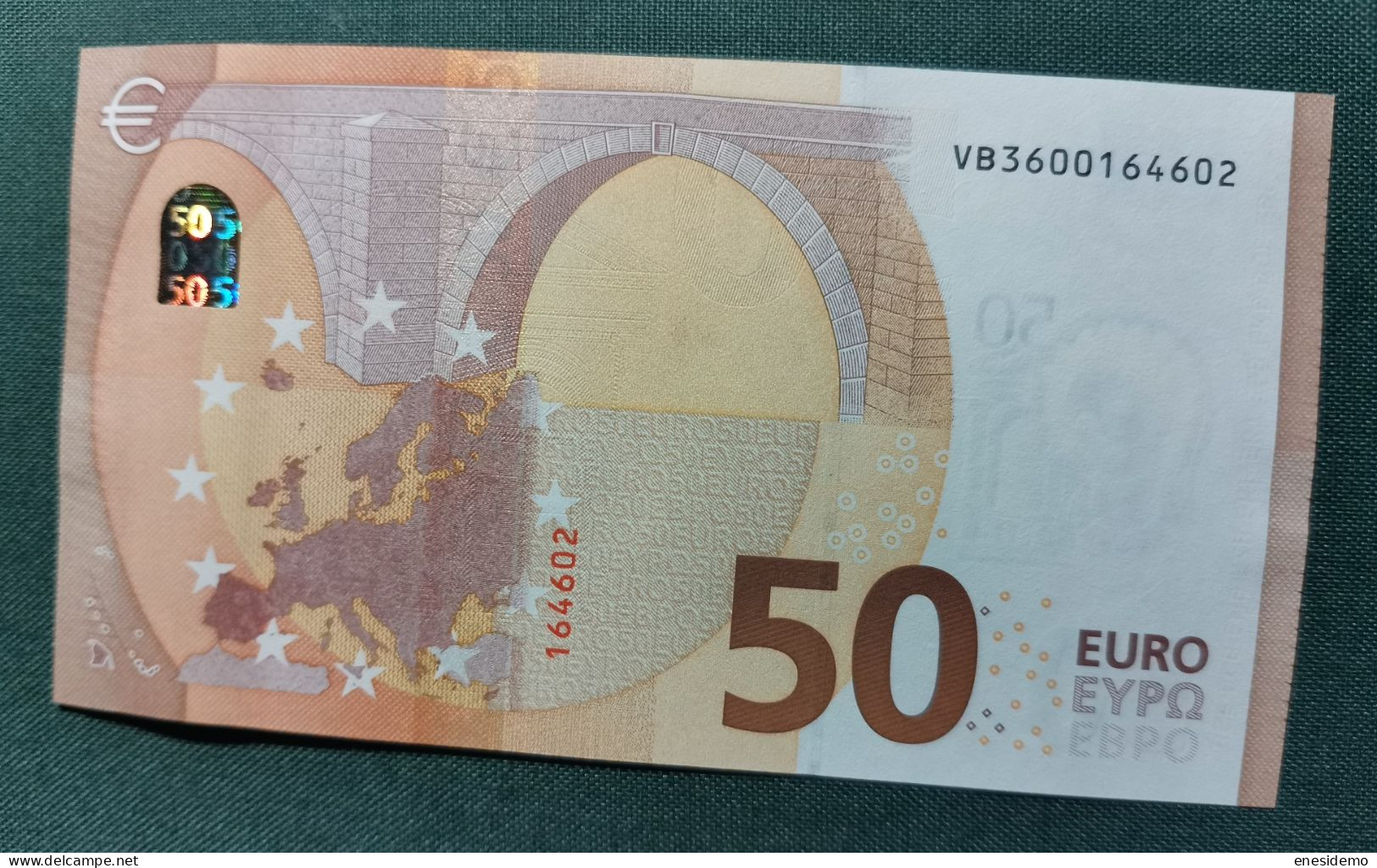 50 EURO SPAIN 2017 DRAGHI V013A5 VB SC FDS UNCIRCULATED PERFECT - 50 Euro