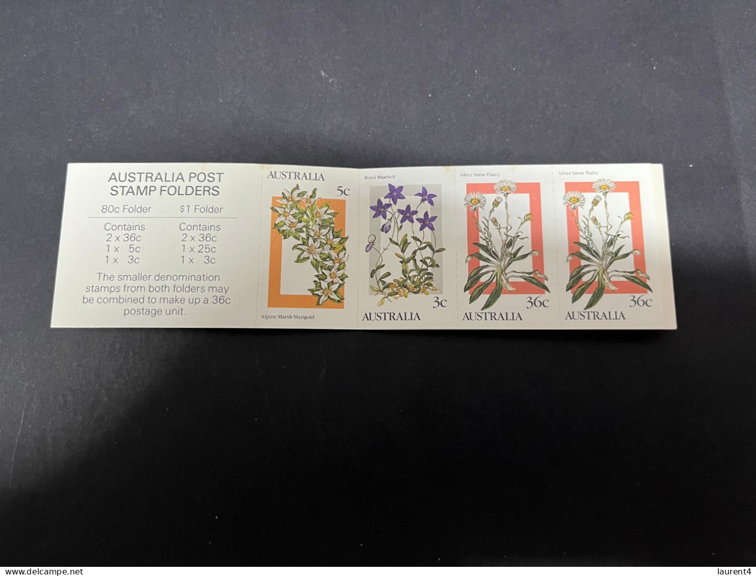 18-12-2023 (2 W 29) Australia Stamp Booklet (with Set Of 4 Mint Stamps) Australian Alpine Flowers 80 Cents Booklet - Booklets