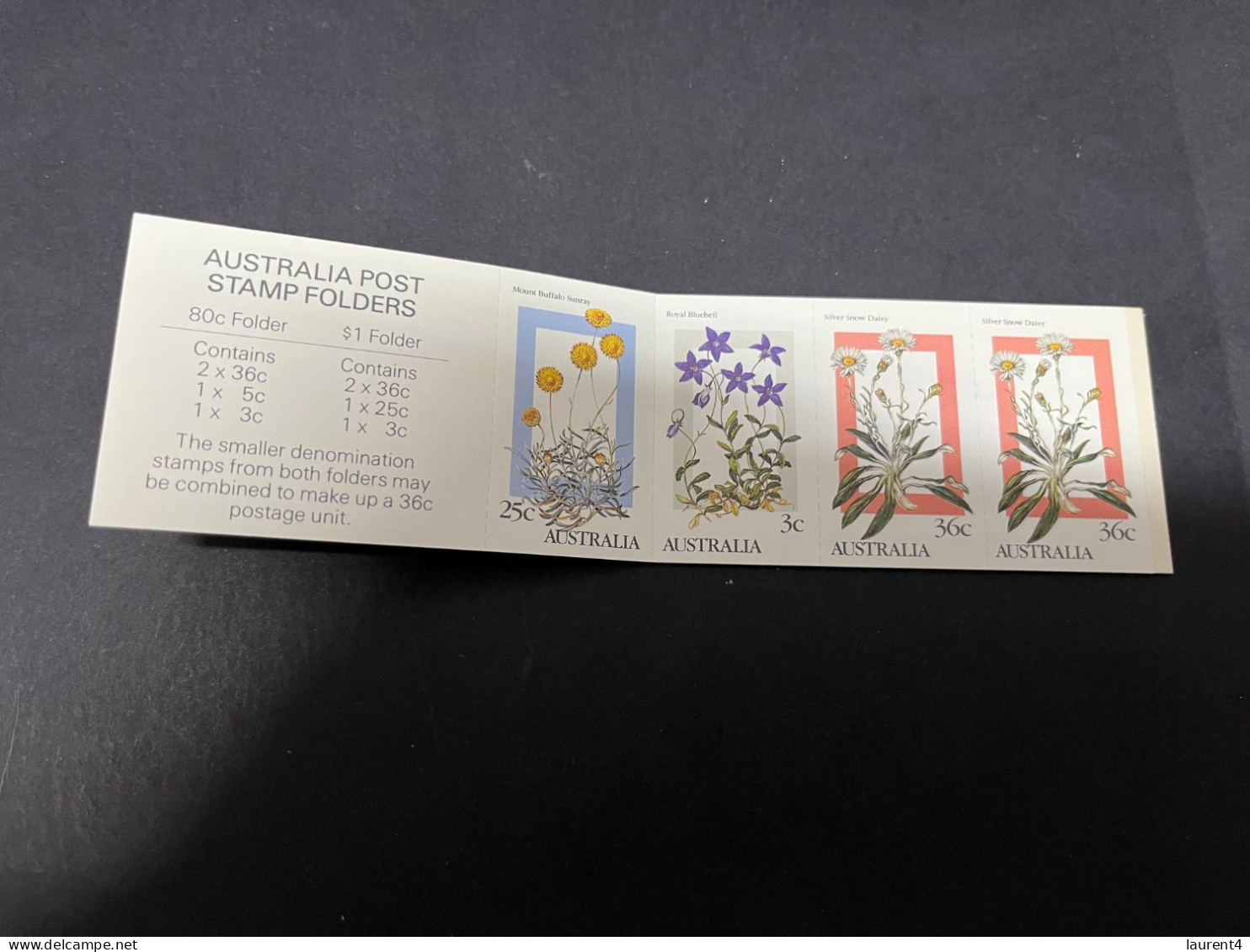 18-12-2023 (2 W 29) Australia Stamp Booklet (with Set Of 4 Mint Stamps) Australian Alpine Flowers $ 1.00 Booklet - Postzegelboekjes