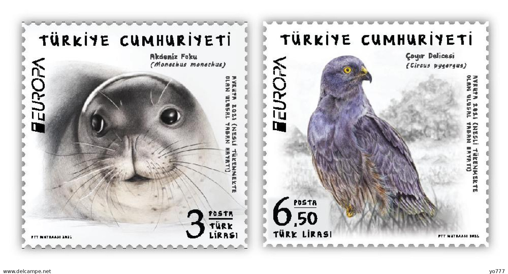 (4549-50) EUROPA 2021 (ENDANGERED NATIONAL WILDLIFE) MNH** - Nuovi