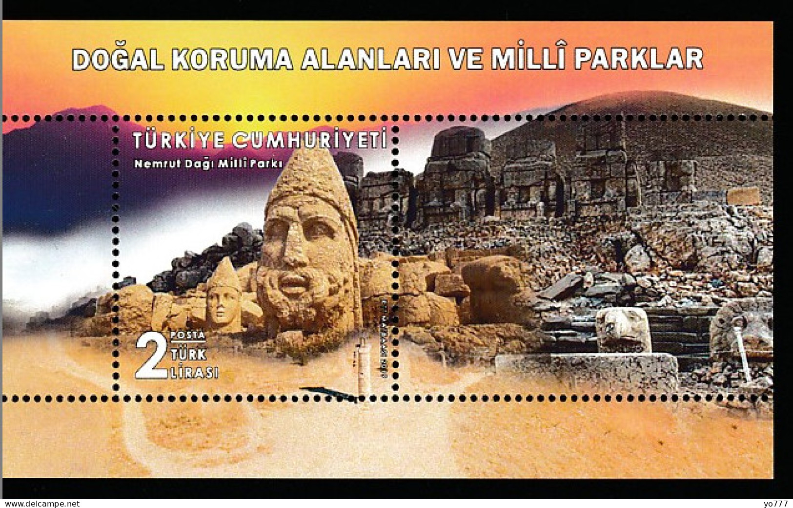 (4438) (ADIYAMAN) NATURAL PROTECTION AREAS AND NATIONAL PARKS SHEET MNH** - Ungebraucht