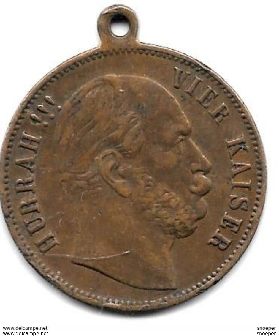 *medaille /token Peussen  1882 Hurrah Vier Kaiser - Autres & Non Classés