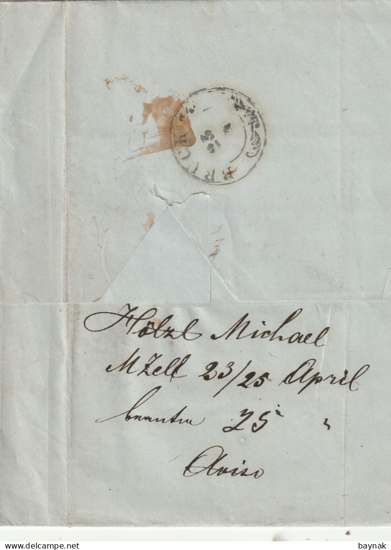 AS36  --  MARIAZELL Nach BRUCK A / M  --   PREFILATELIC FOLDED LETTER  -  FALTBRIEF  --  1850 - ...-1850 Prephilately