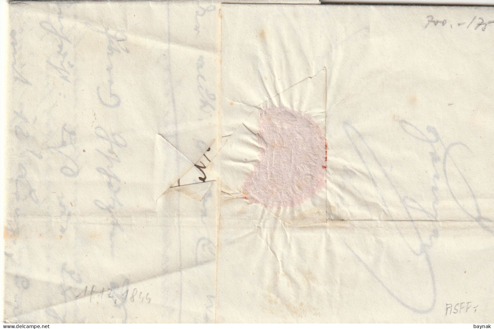 AS37  --  ST. PETER  - PRAGEWALD  Nach NEUBERG  --   PREFILATELIC FOLDED LETTER  -  FALTBRIEF  --  1844 - ...-1850 Préphilatélie