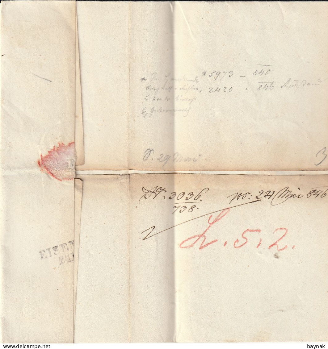 AS39  --  LEOBEN   Nach  EISENERZ  --   PREFILATELIC FOLDED LETTER  -  FALTBRIEF  --  1846 - ...-1850 Préphilatélie