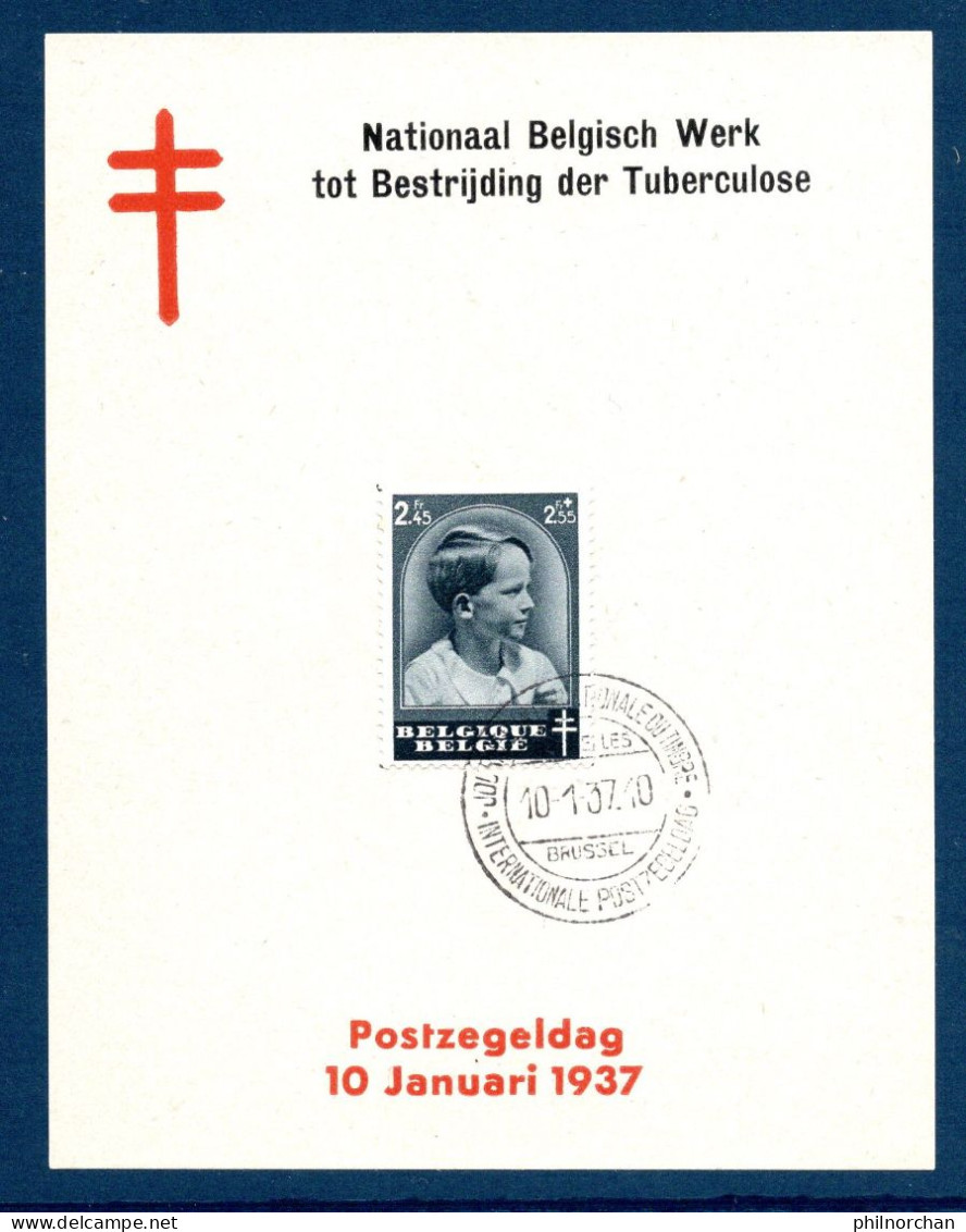 Belgique 1937 1er Jour/FDC N°446 "Prince Baudouin", N°456,457 "Reine Elisabeth"  TB 3 € - ....-1951