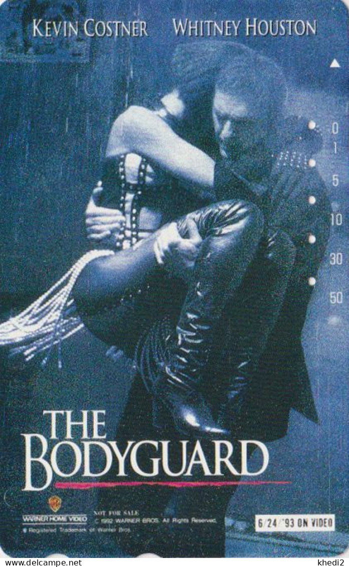 TC JAPON / 110-011 - THE BODYGUARD 1 / WHITNEY HOUSTON & KEVIN COSTNER - MOVIE JAPAN Phonecard - 19910 - Cine