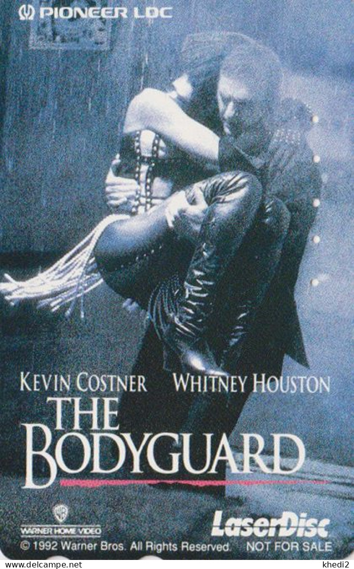 RARE TC JAPON / 110-011 - THE BODYGUARD 1 / WHITNEY HOUSTON & KEVIN COSTNER - MOVIE JAPAN Phonecard - 19911 - Cine