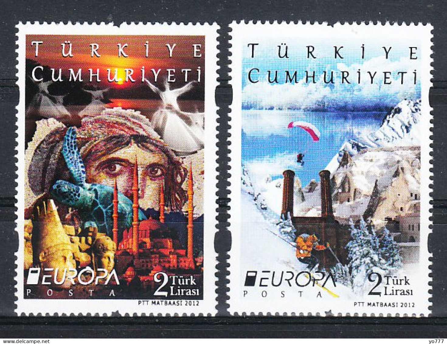 (3951-52) TURKEY EUROPA CEPT ( VISIT TO TURKEY ) SET MNH** - Neufs