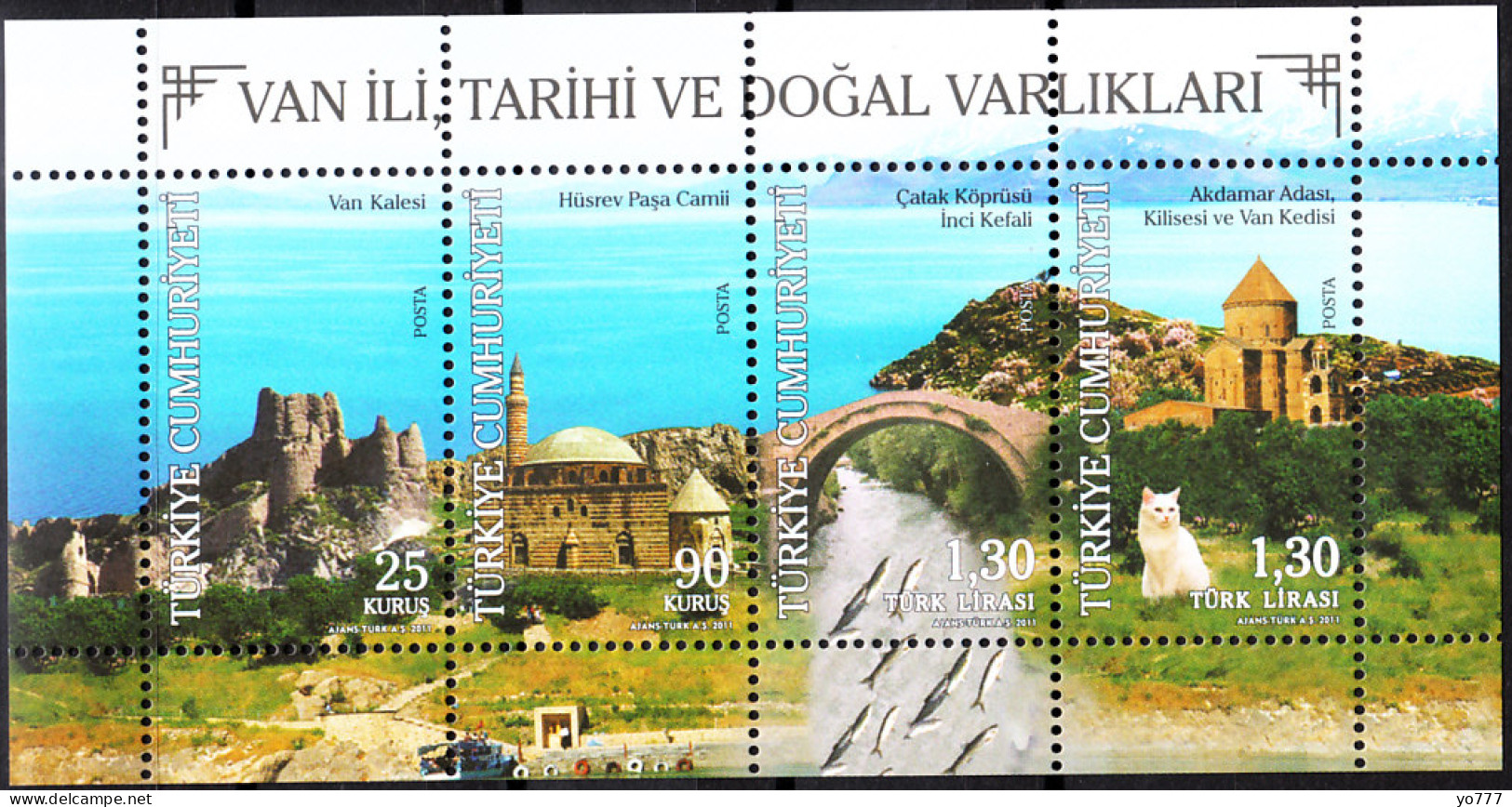 (3904-07) TURKEY THE CITY OF VAN HISTORY AND NATURAL ASSESTS SHEET AKDAMAR CHURCH VAN CAD MNH** - Neufs