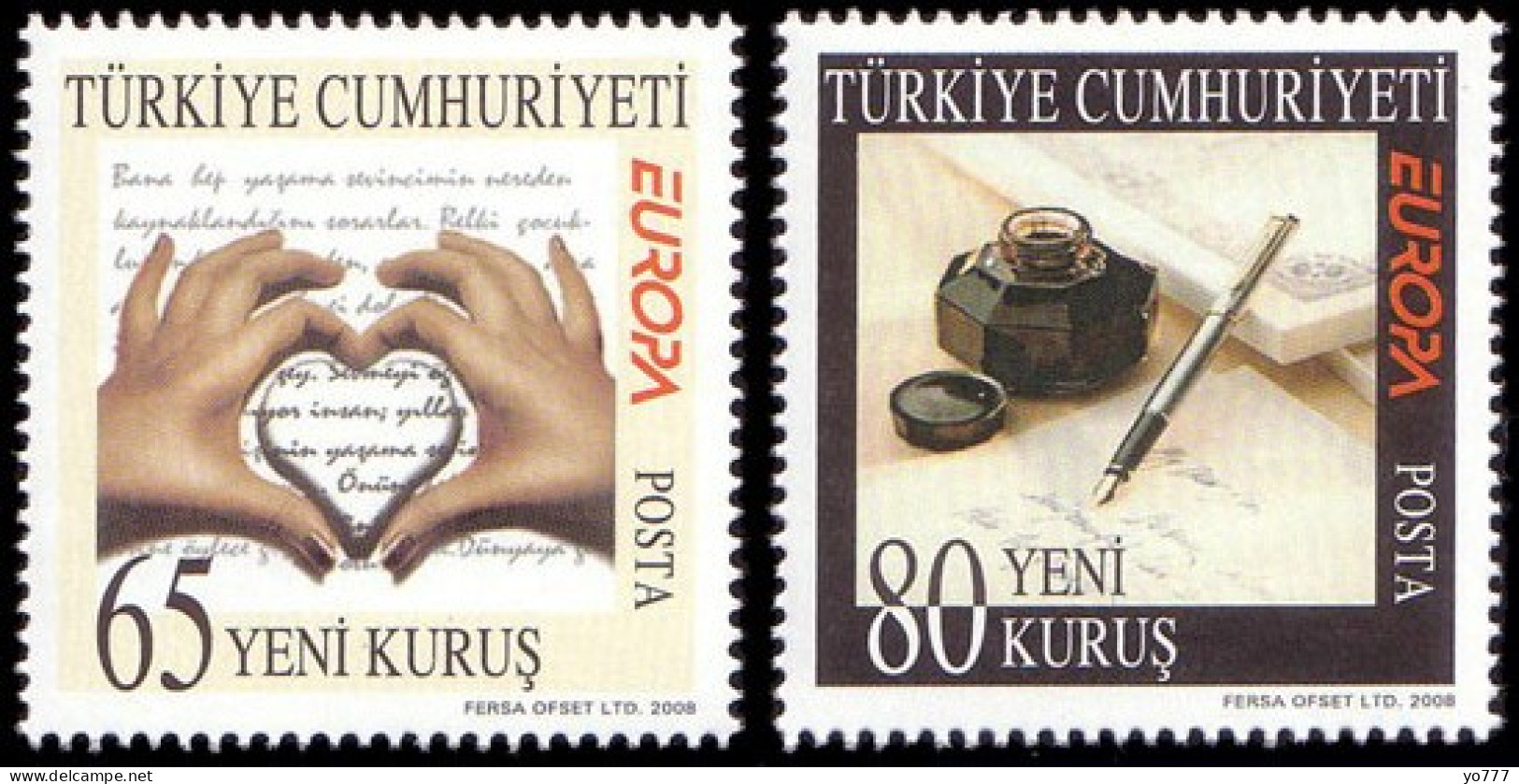 (3663-64) 2008 TURKEY EUROPA CEPT MNH** - 2008