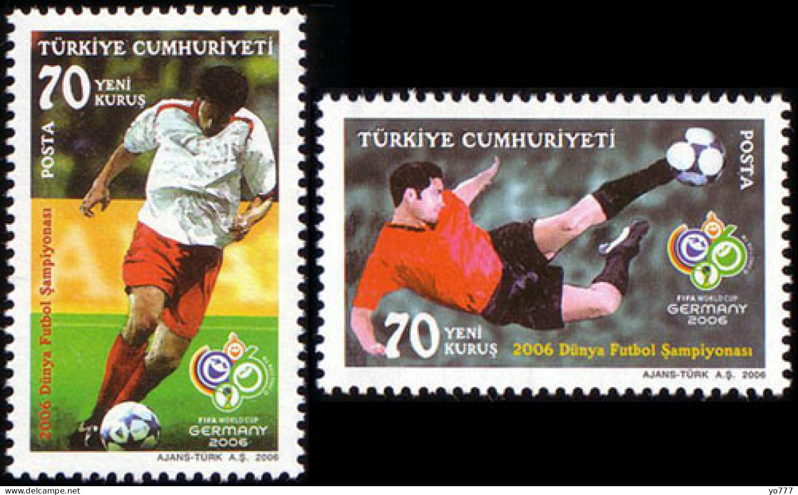 (3524-25) TURKEY FIFA WORLD CUP MNH** - 2006 – Germany