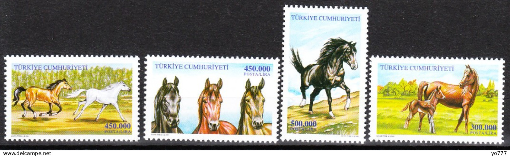 (3277-80) TURKEY HORSES MNH** - Unused Stamps