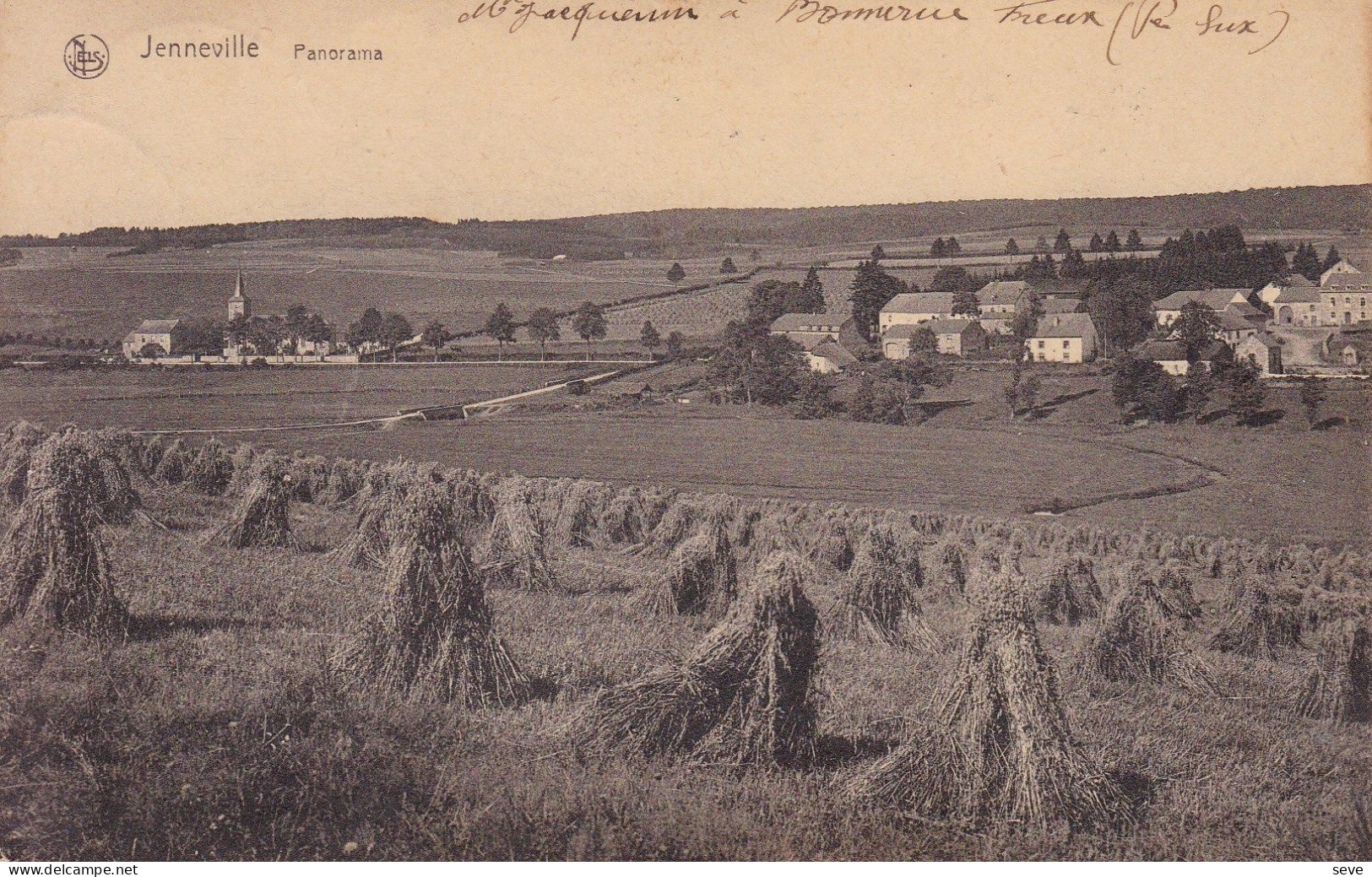 JENNEVILLE Panorama Carte Postée Avec Long Texte LIBRAMONT - Libramont-Chevigny