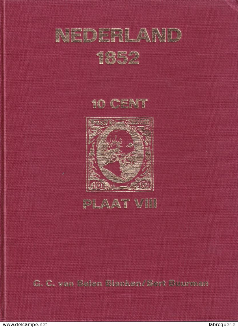 LIT. - NEDERLAND 1852 - 10 CENT - PL. VIII - Filatelie En Postgeschiedenis