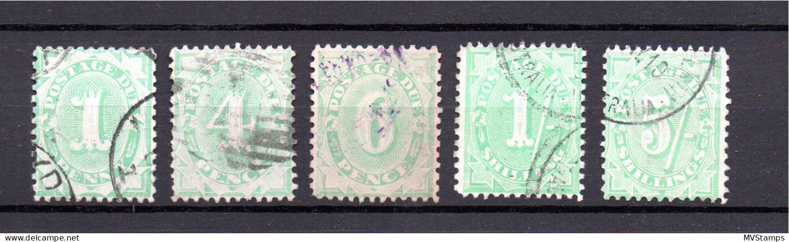 Australia 1906 Old Postage-due Stamps (Michel 16, 19, 20/1 And 23) Nice Used - Portomarken